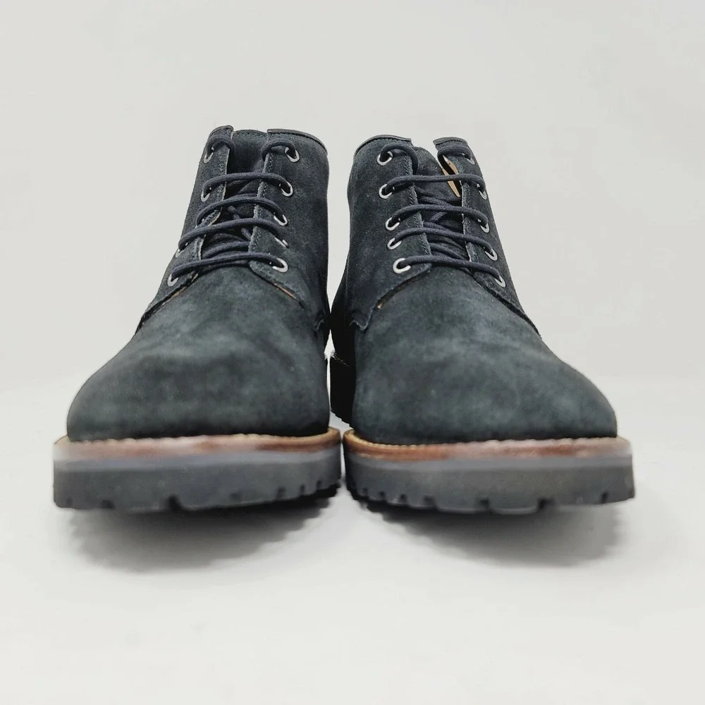 Driver Club USA Men's Chukkas Sz 8.5 M Highland Park Leather Black Suede